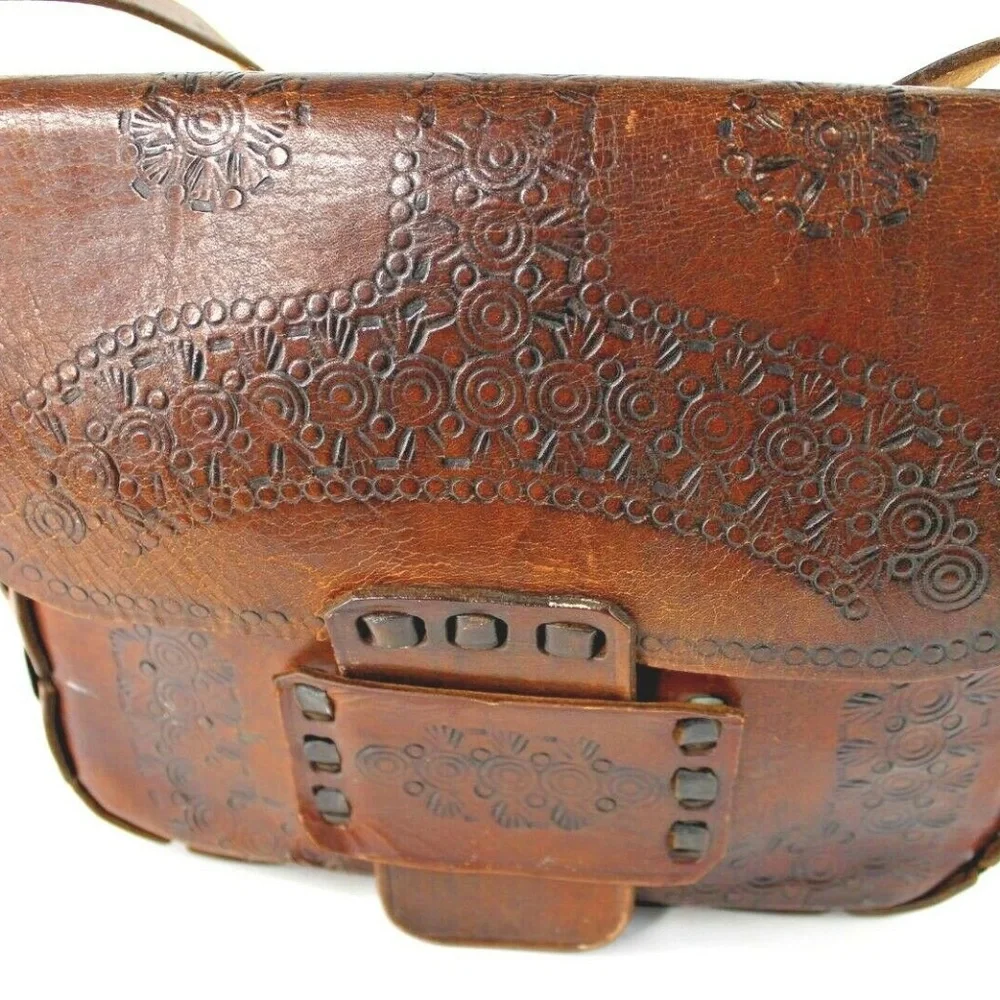 Women's Vintage Brown Handmade Leather Messenger, Shoulder, Satchel Handbag
